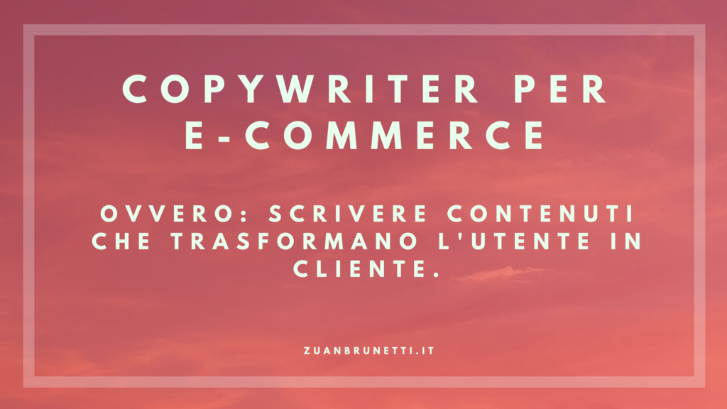 copywriter per e-commerce