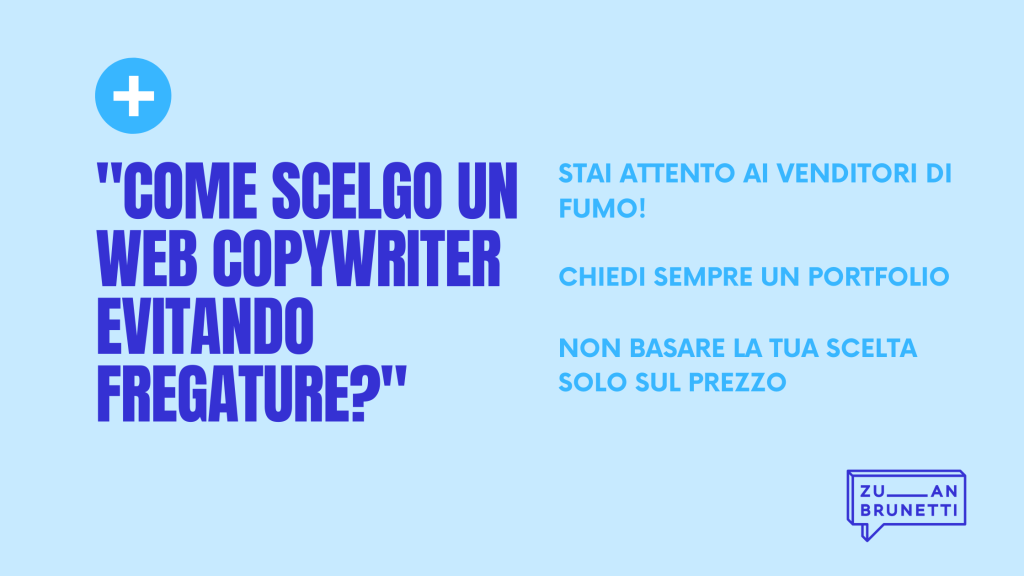 come scegliere un web copywriter